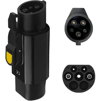 Adapter EVSE Typ 2 do Typ 1 EU do USA 32A T1 T2 8 kW hybryda PHEV EV